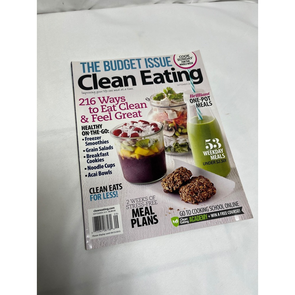 Clean‎ Eating Magazine September 2015 The Budget Issue Meal Plans Recipes